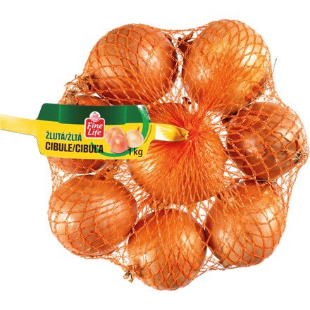 Fine Life Cibuľa žltá 40/60 SK čerstvá 1 kg sieť